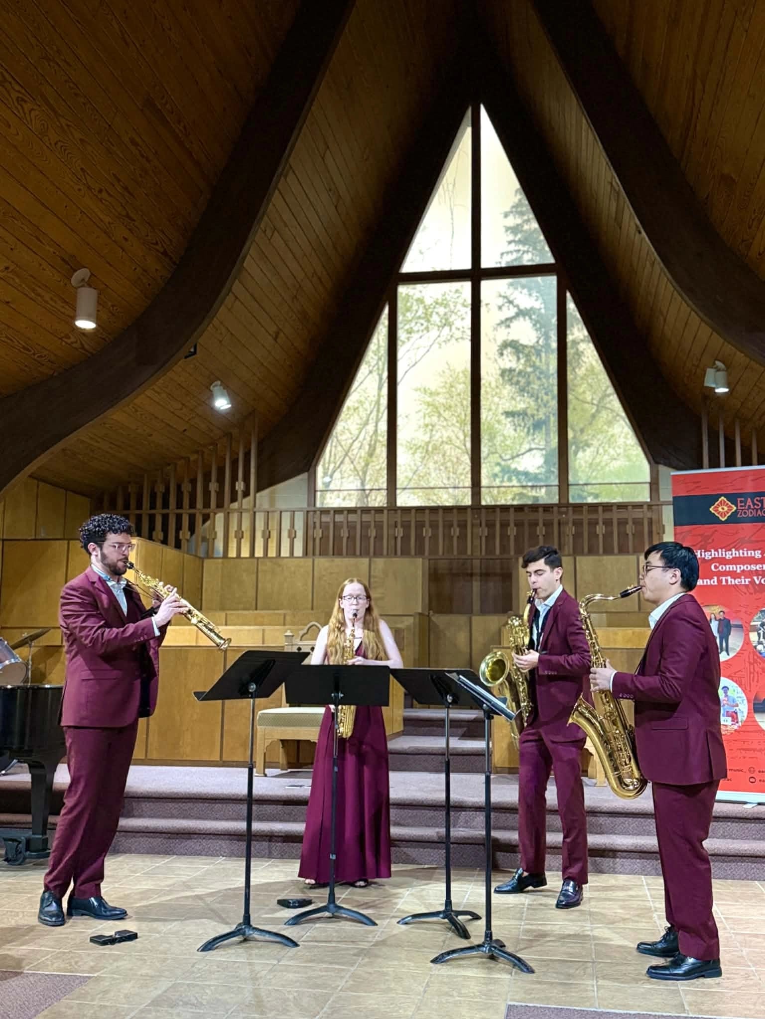saxophone quartet performance
